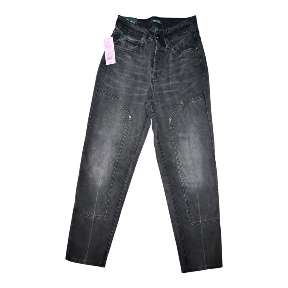 Wild Fable Women's High-Rise EasyRigid Straight Jeans Black Size 0/24 NWT